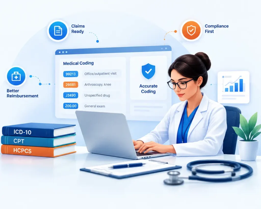 Medical Coding Services hero section image