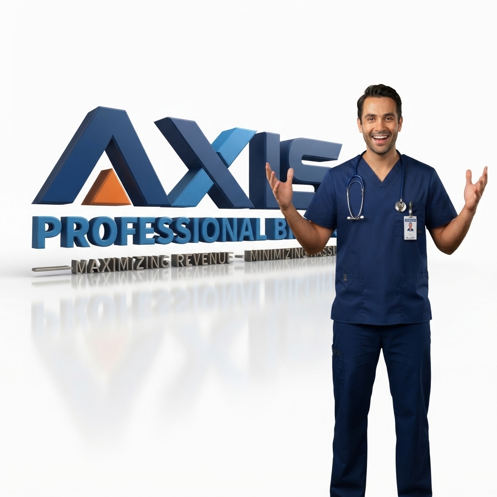 Healthcare professional reviewing medical billing information