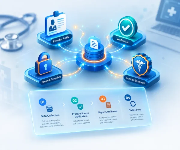 Credentialing hero section image